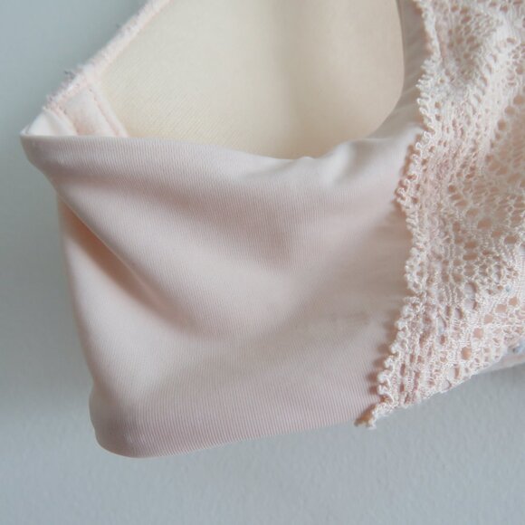 PEPPER Lift Up Lace Trim Bra in Ecru - Women's Size 34A - Picture 14 of 16